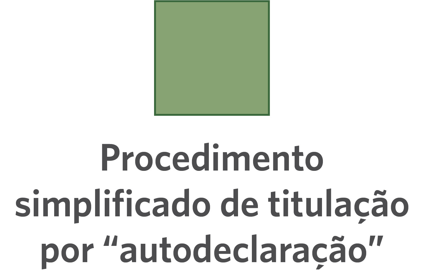 Procedimento simplificado de titulação por “autodeclaração”